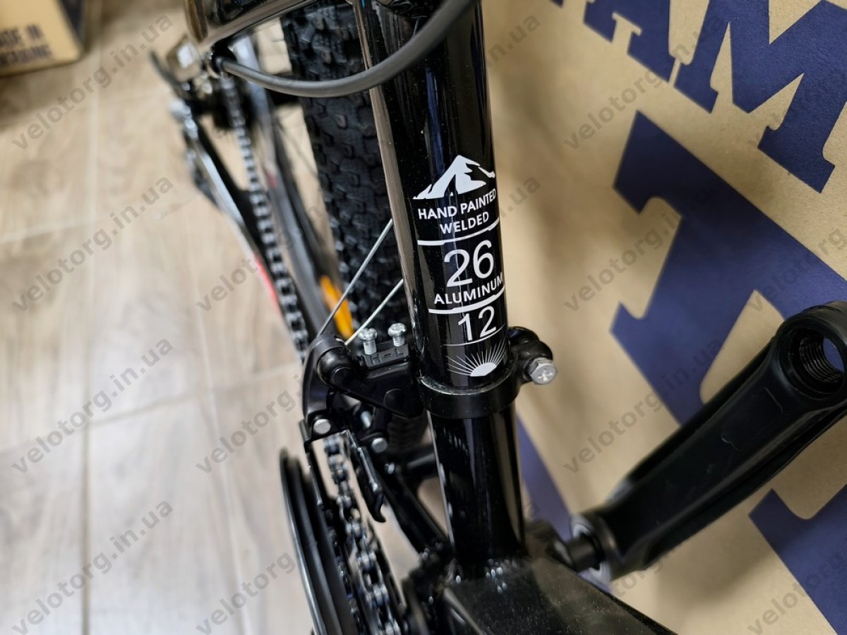 Велосипед Crossbike 26" Lion 2025 Рама 12" black-red, Чорно-червоний