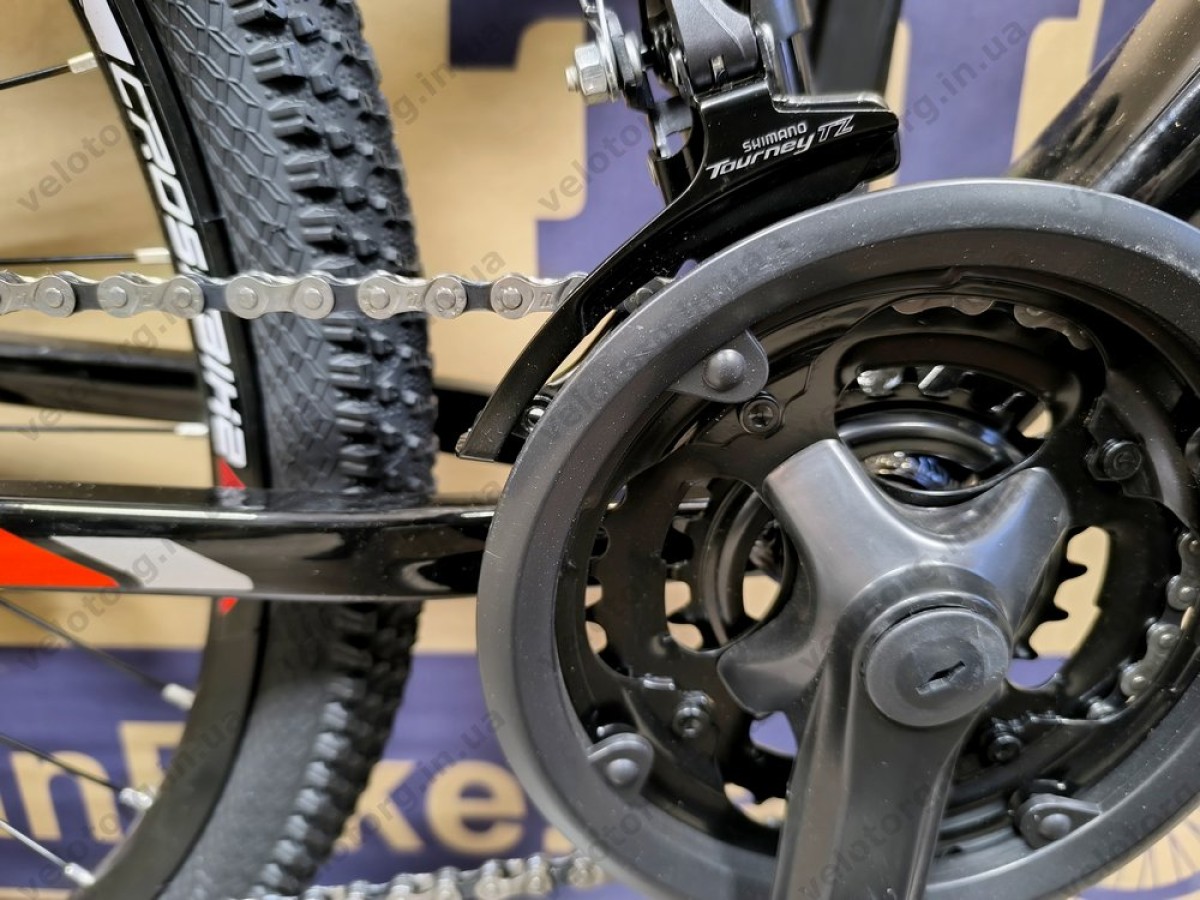 Велосипед Crossbike 26" Lion 2025 Рама 12" black-red, Чорно-червоний