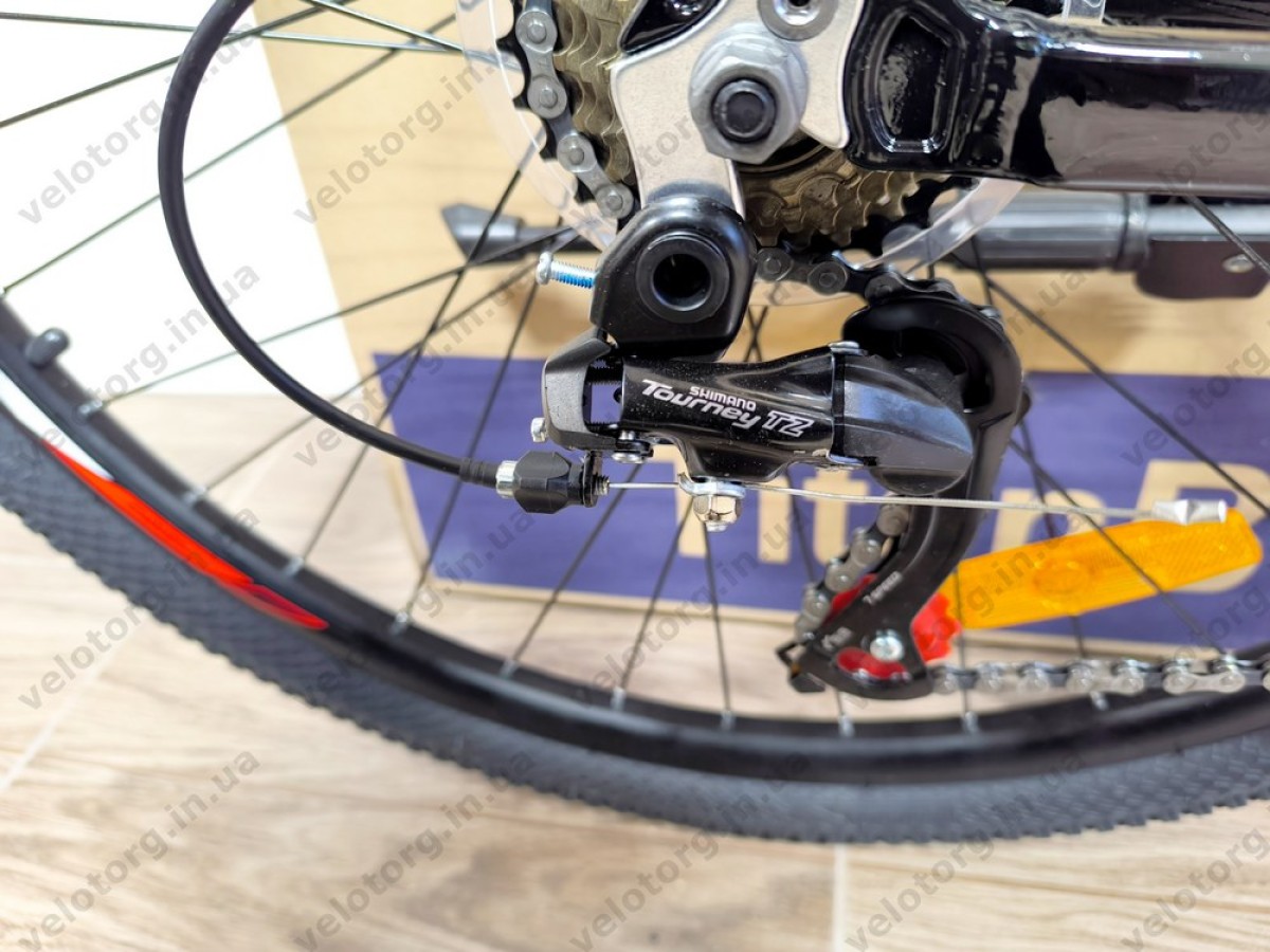 Велосипед Crossbike 26" Lion 2025 Рама 12" black-red, Чорно-червоний