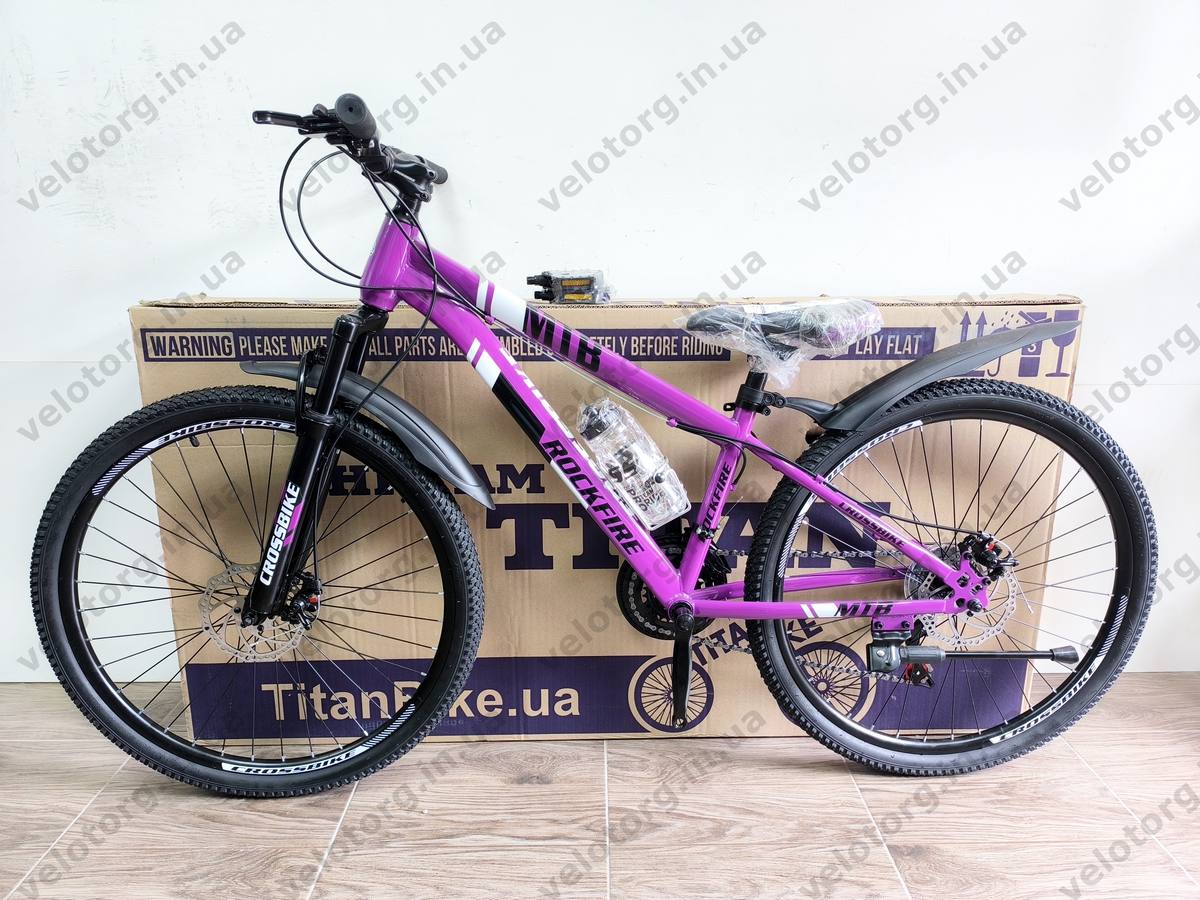 Велосипед Crossbike 26" Rockfire  Рама 13" purple