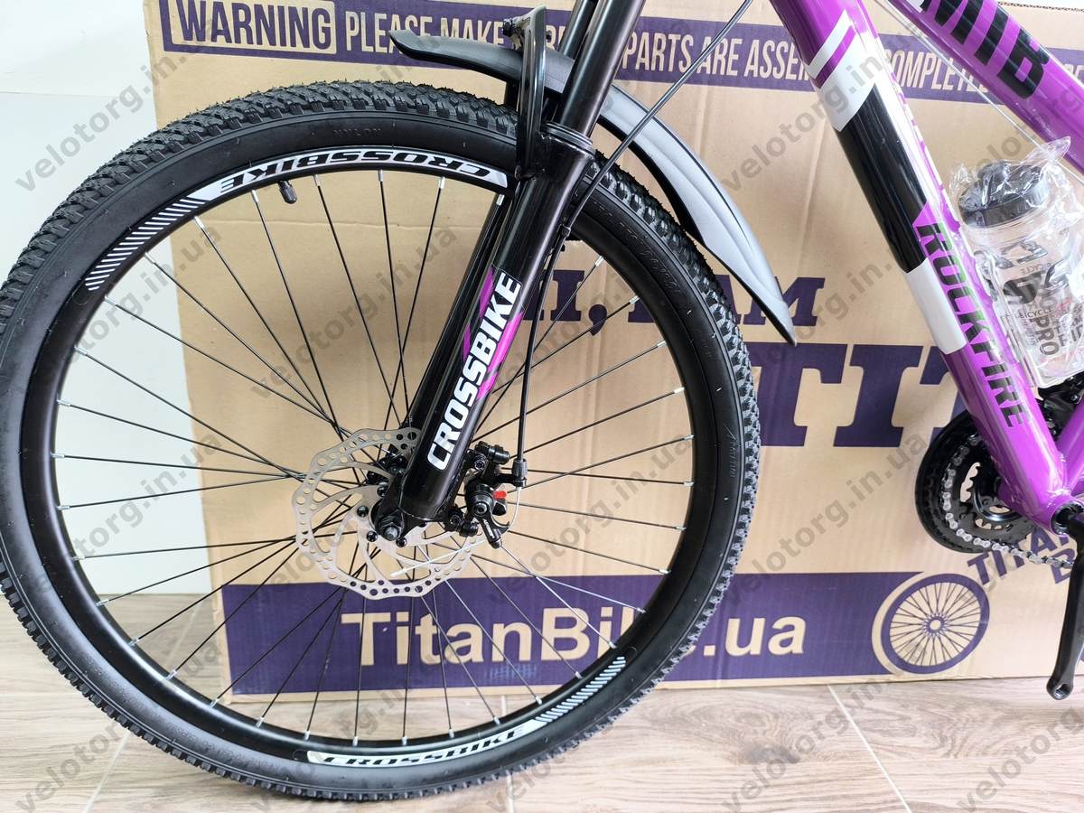 Велосипед Crossbike 26" Rockfire  Рама 13" purple