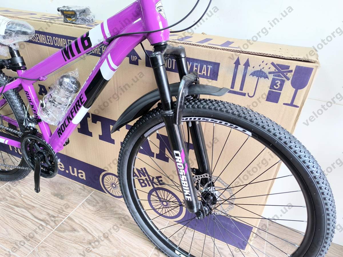 Велосипед Crossbike 26" Rockfire  Рама 13" purple