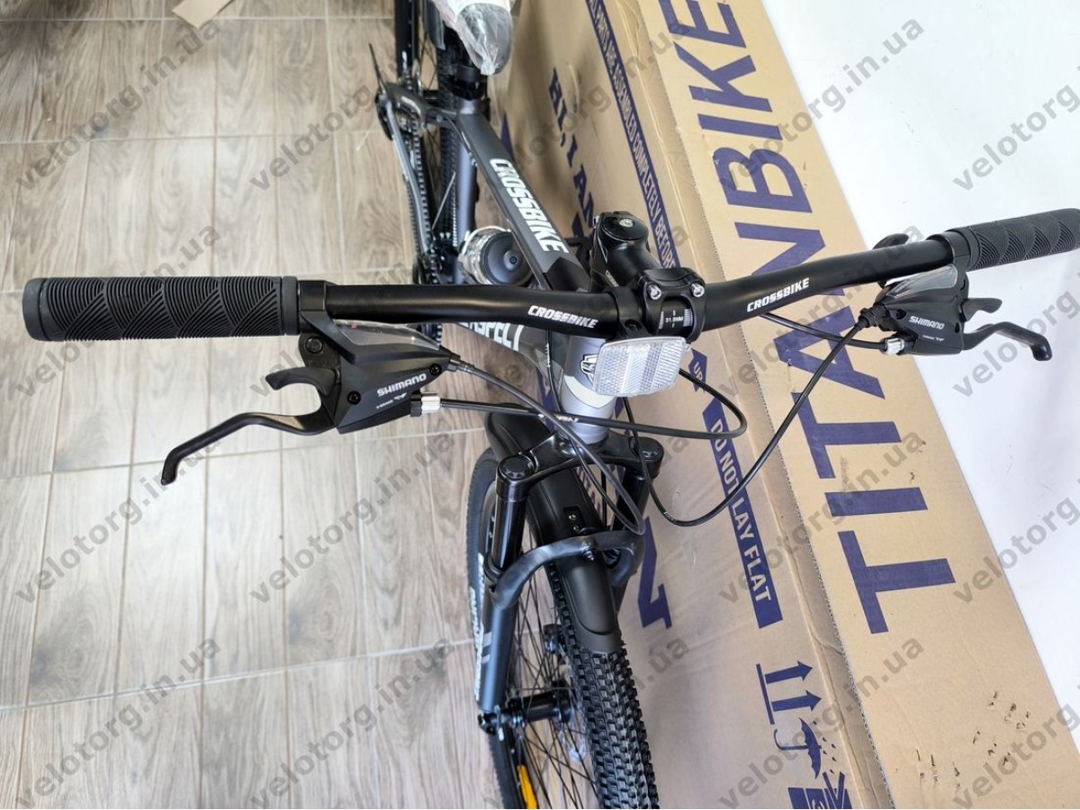 Велосипед CrossBike 27.5" Aspect рама 15" black-gray — надійний гірський велосипед для активних поїздок