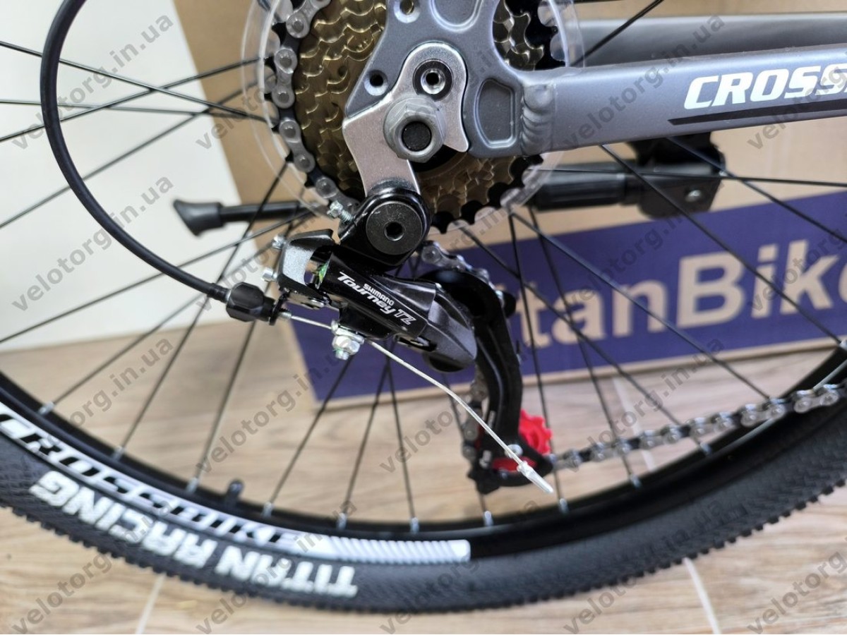 Велосипед CrossBike 27.5" Aspect рама 15" black-gray — надійний гірський велосипед для активних поїздок