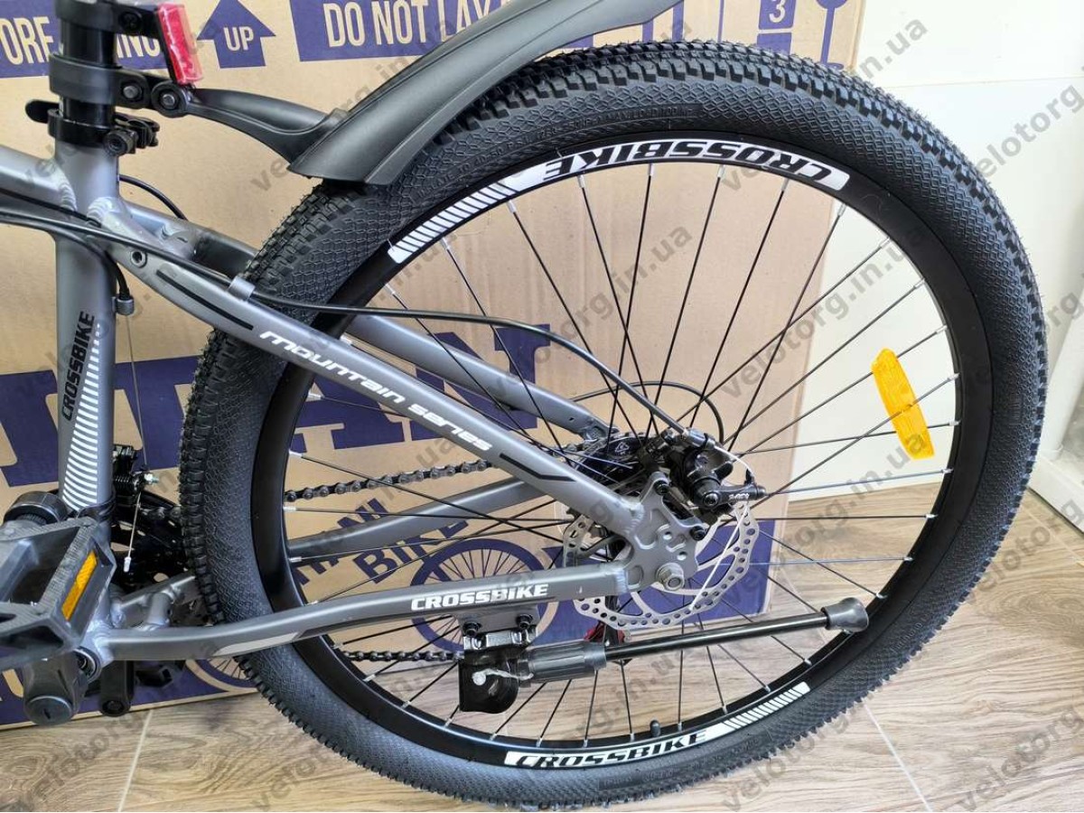 Велосипед CrossBike 27.5" Aspect рама 15" black-gray — надійний гірський велосипед для активних поїздок