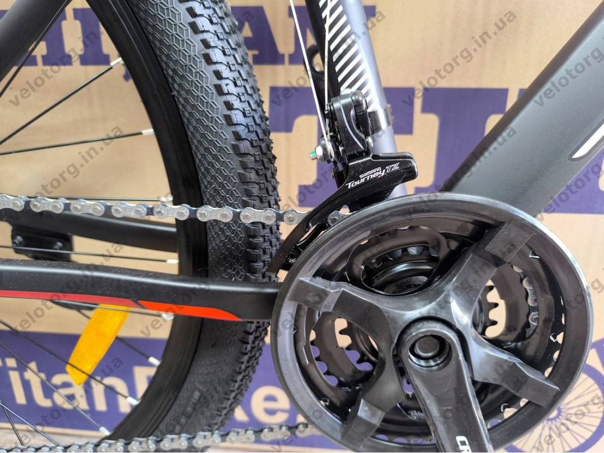 Велосипед CrossBike 27.5" Aspect рама 15" black-red — надійний гірський велосипед для активних поїздок