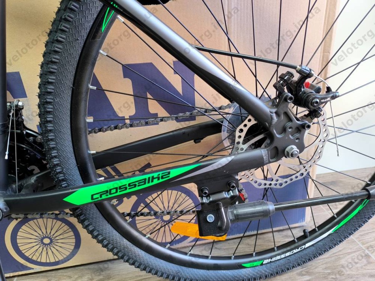 Велосипед Crossbike 27.5" Boxter Рама 17" black-green