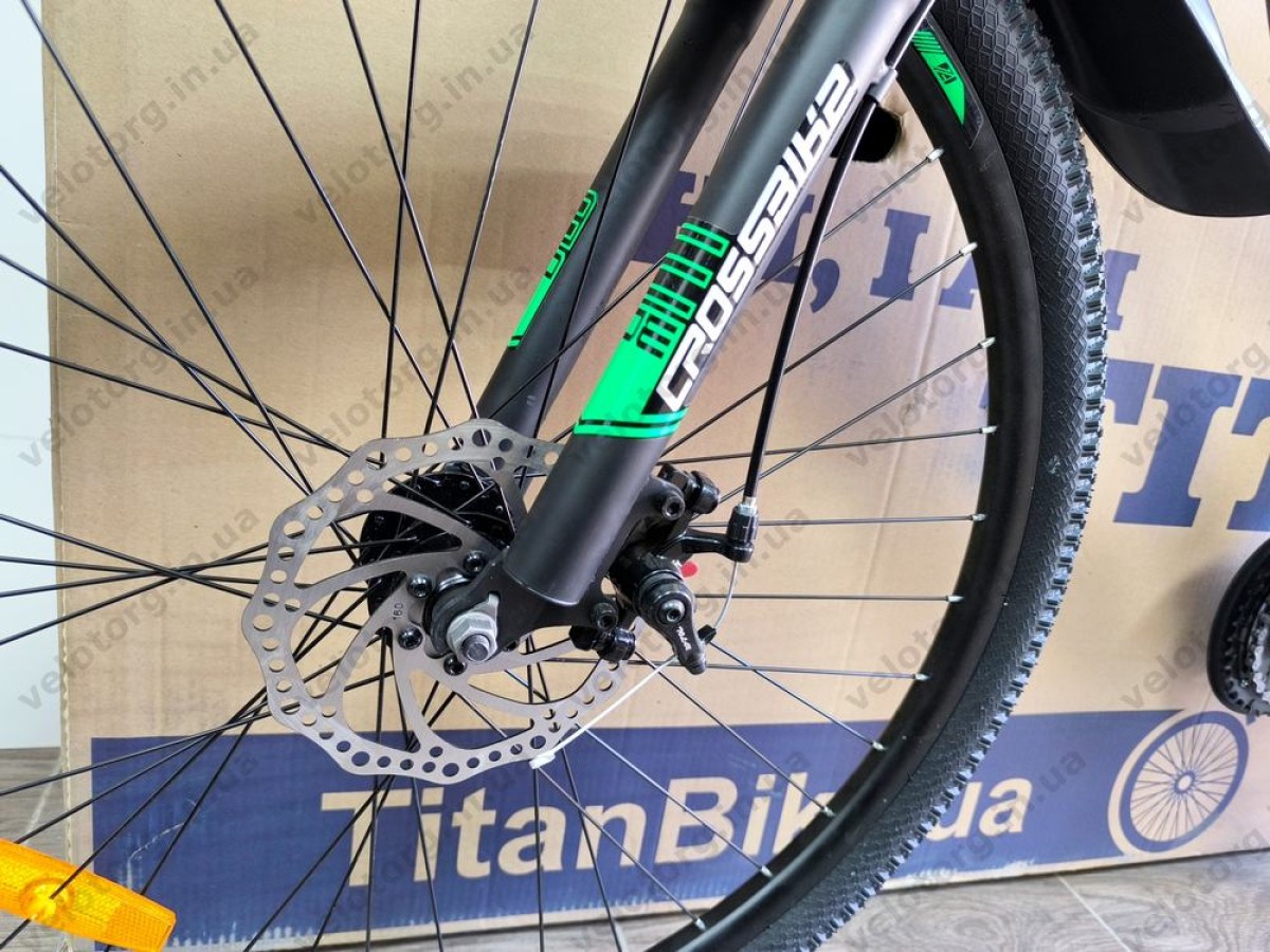 Велосипед Crossbike 27.5" Boxter Рама 17" black-green