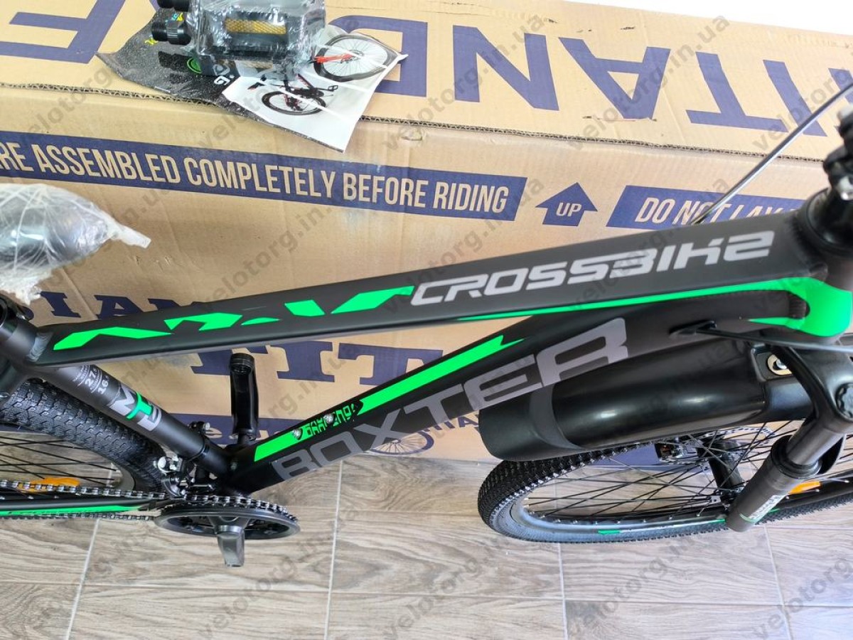 Велосипед Crossbike 27.5" Boxter Рама 17" black-green