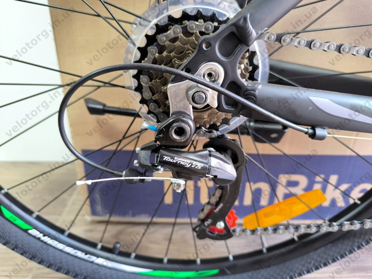 Велосипед Crossbike 27.5" Boxter Рама 17" black-green