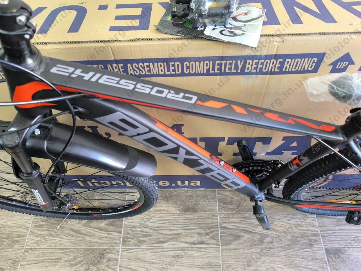 Велосипед Crossbike 27.5" Boxter Рама 17" black-red