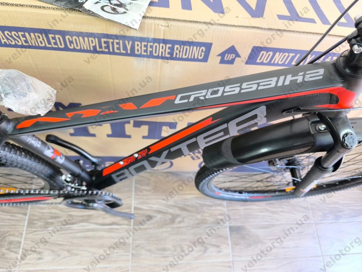 Велосипед Crossbike 27.5" Boxter Рама 17" black-red