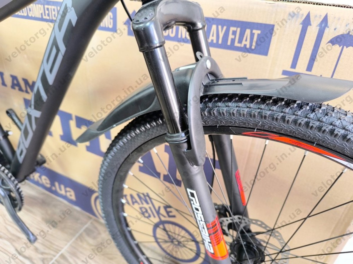 Велосипед Crossbike 27.5" Boxter Рама 17" black-red