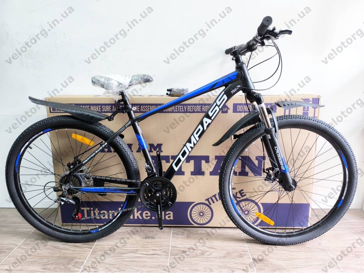 Велосипед Crossbike 27.5″ Compass рама 17″ black-blue
