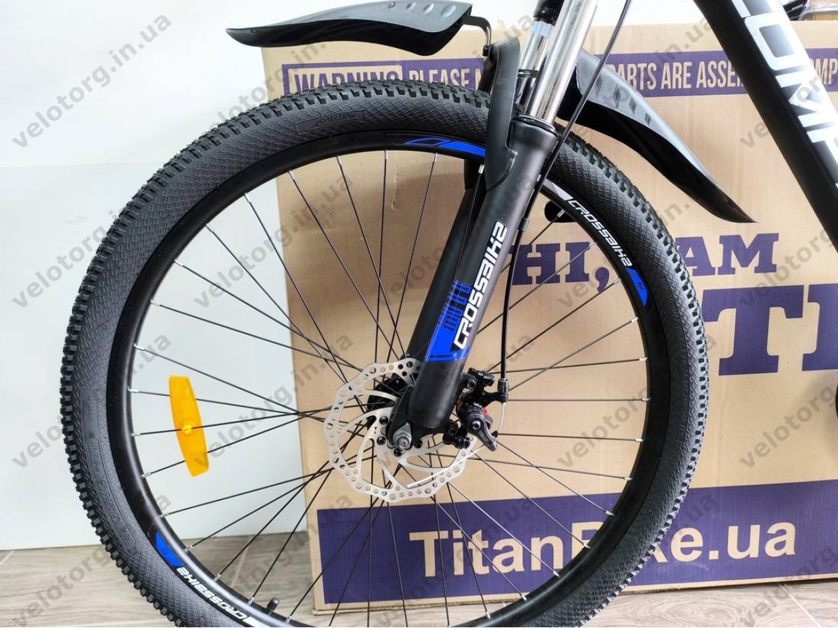 Велосипед Crossbike 27.5″ Compass рама 17″ black-blue