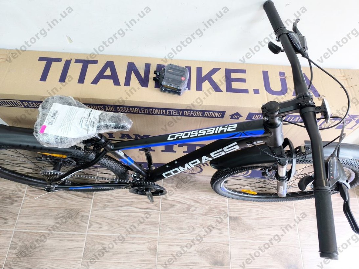 Велосипед Crossbike 27.5″ Compass рама 17″ black-blue