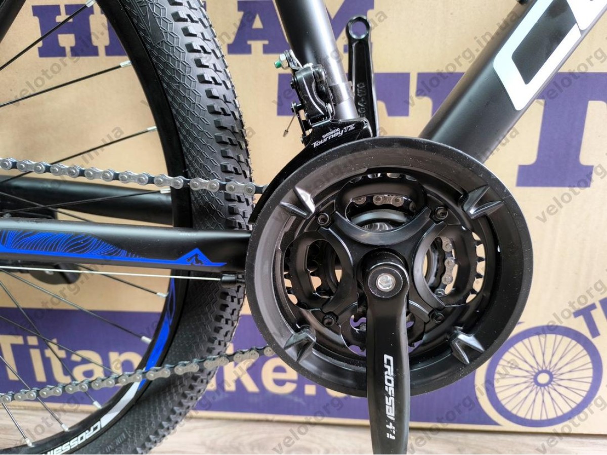 Велосипед Crossbike 27.5″ Compass рама 17″ black-blue