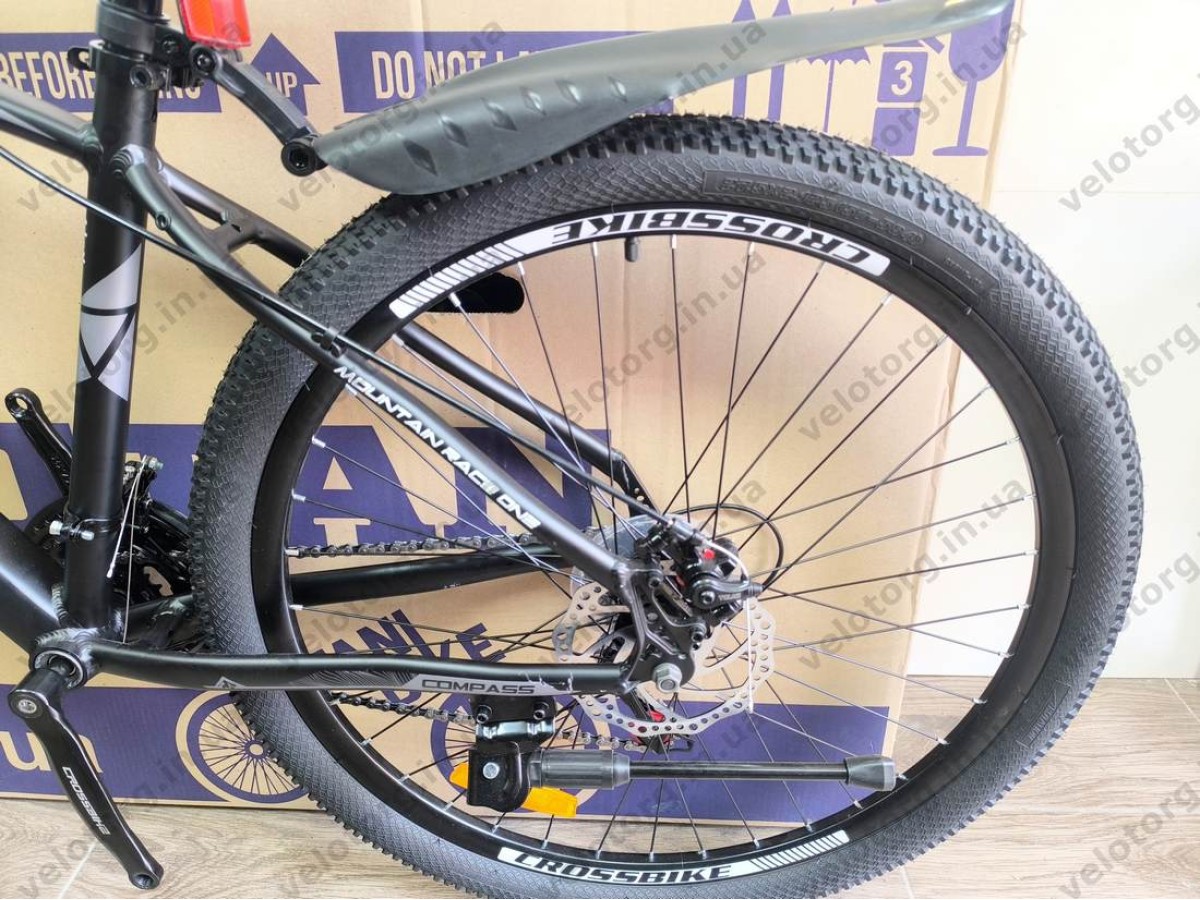 Велосипед Crossbike 27.5" Compass Рама 17" black-gray