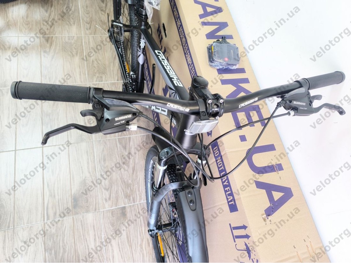 Велосипед Crossbike 27.5" Compass Рама 17" black-gray