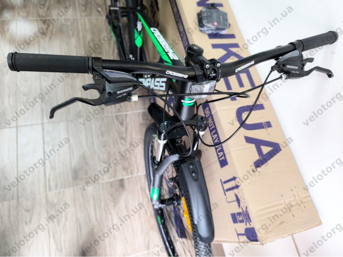 Велосипед Crossbike 27.5" Compass Рама 17" black-green