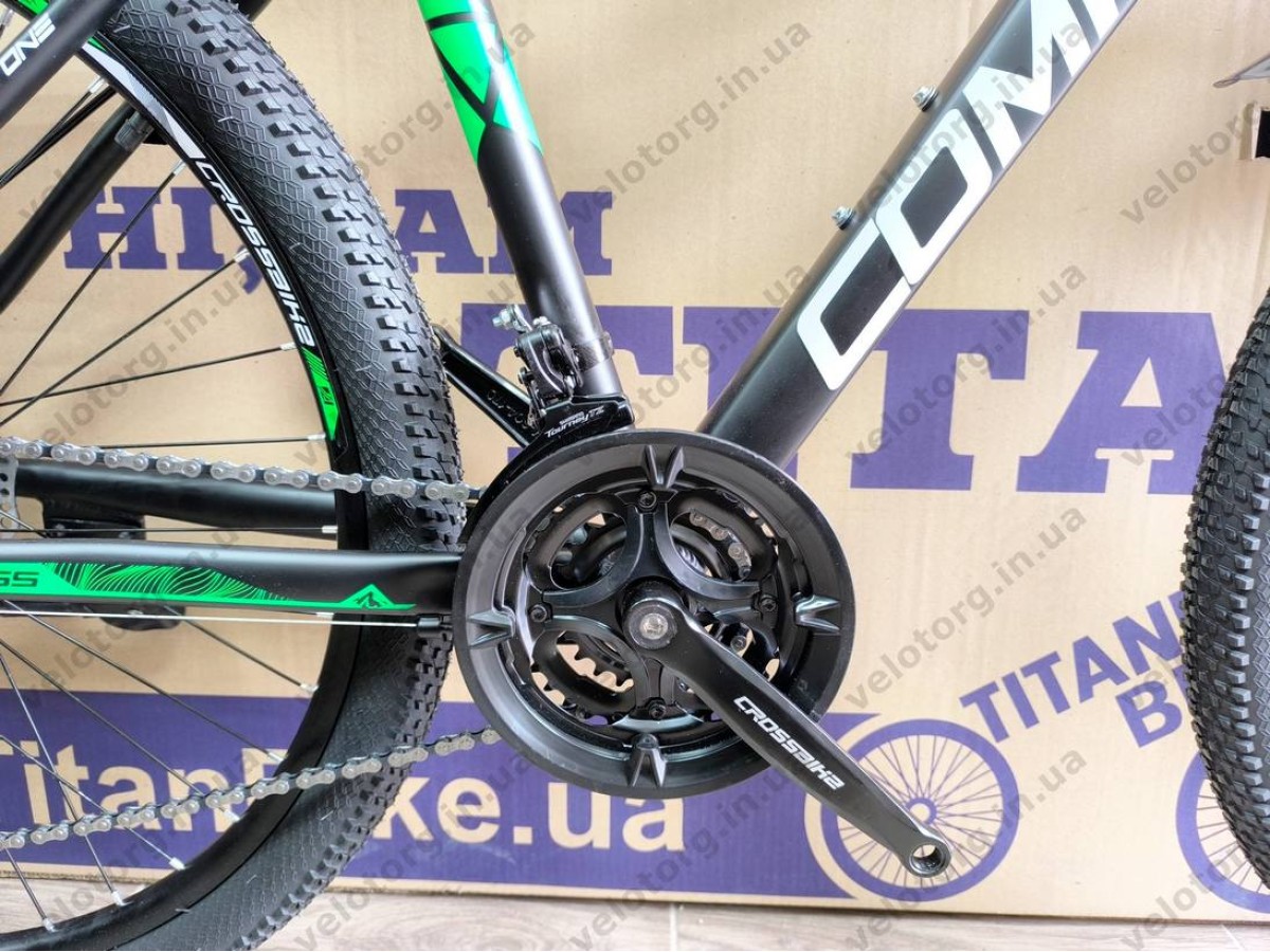 Велосипед Crossbike 27.5" Compass Рама 17" black-green