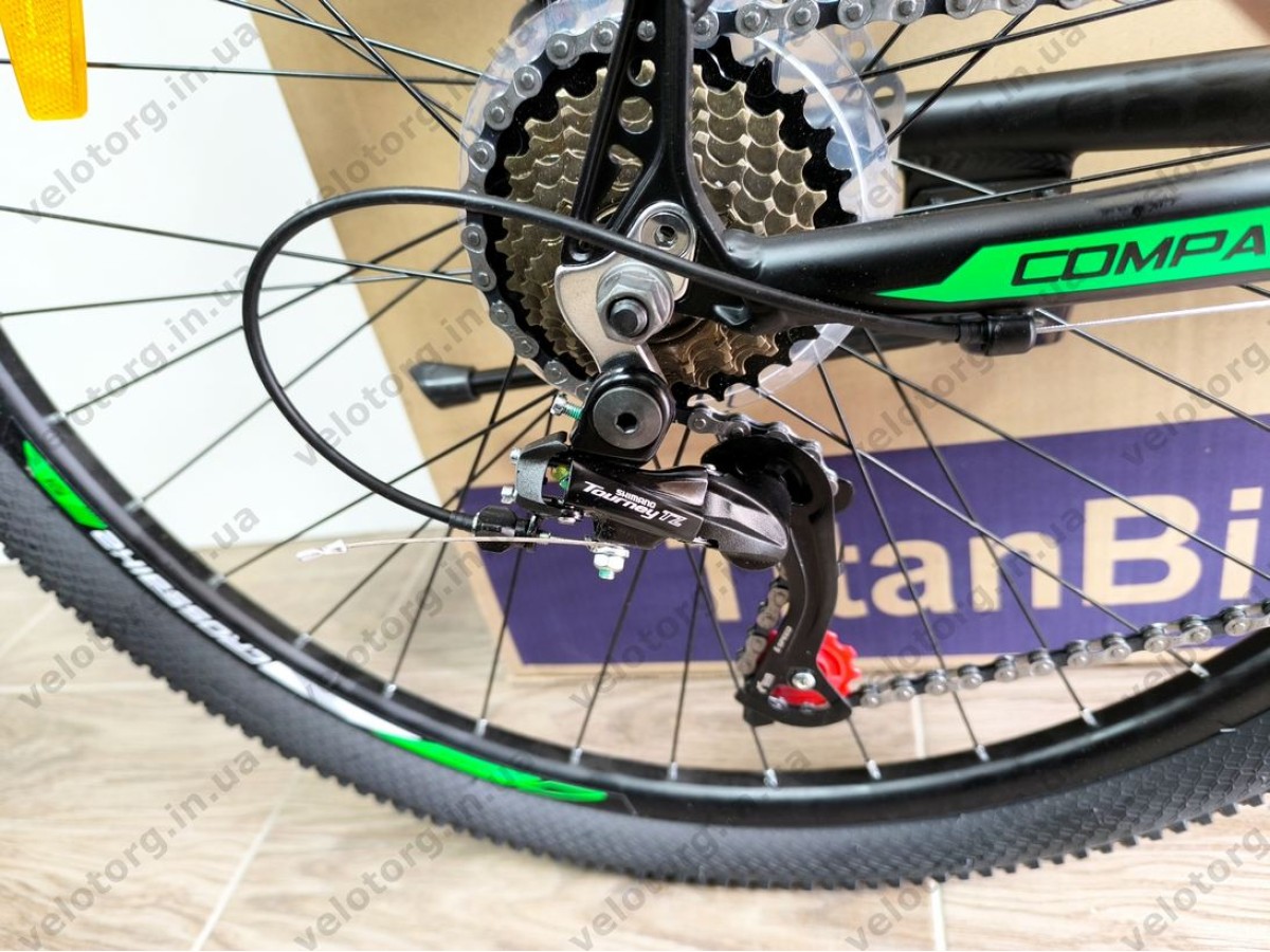 Велосипед Crossbike 27.5" Compass Рама 17" black-green