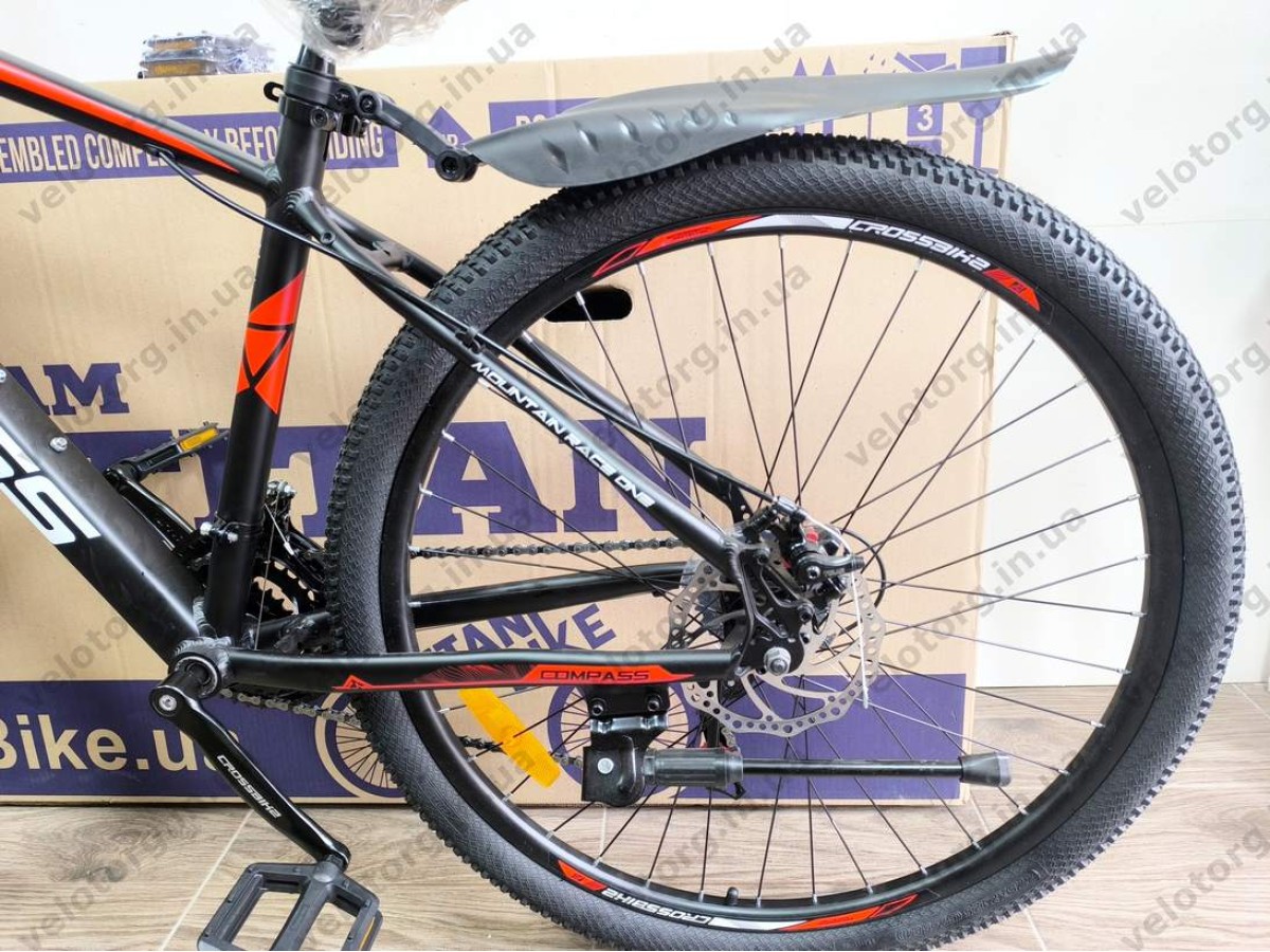 Велосипед Crossbike 27.5″ Compass рама 17″ black-red
