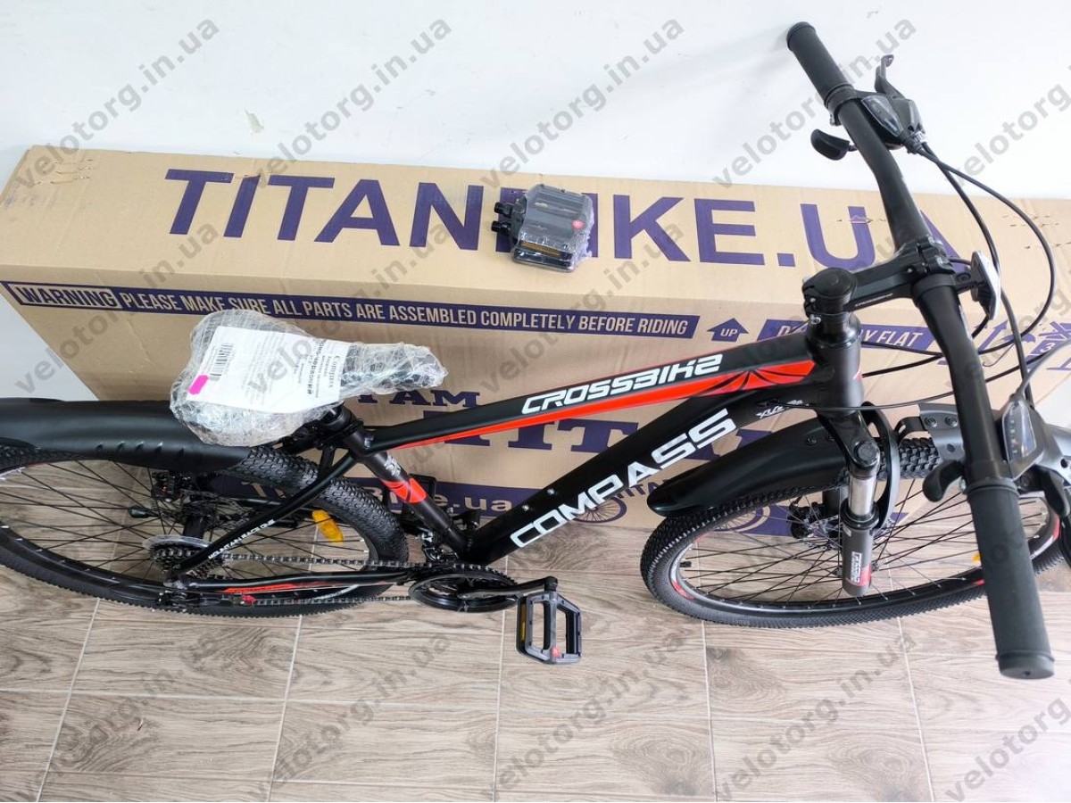 Велосипед Crossbike 27.5″ Compass рама 17″ black-red