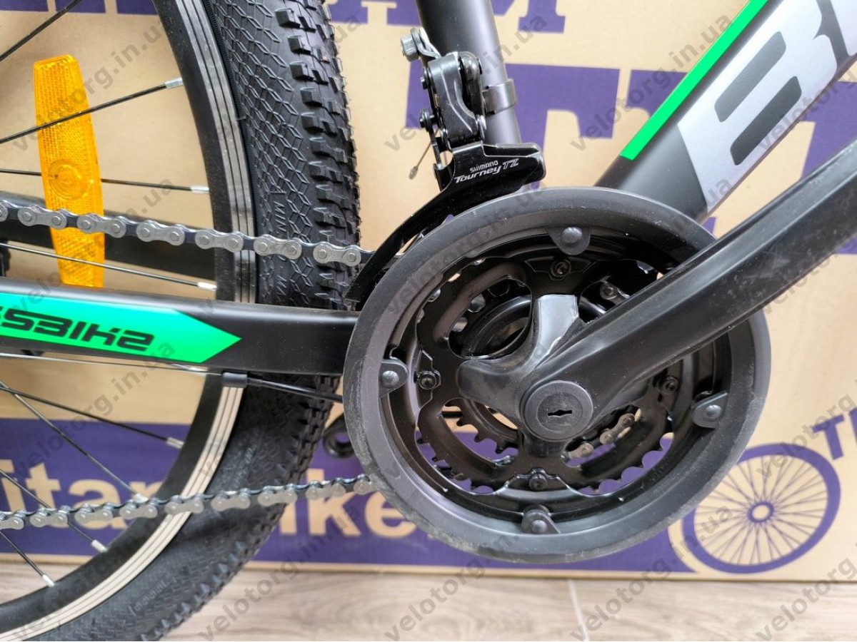 Купити велосипед Crossbike Boxter 29″ рама 19″ black-green – гірський MTB— надійний гірський велосипед для активних поїздок
