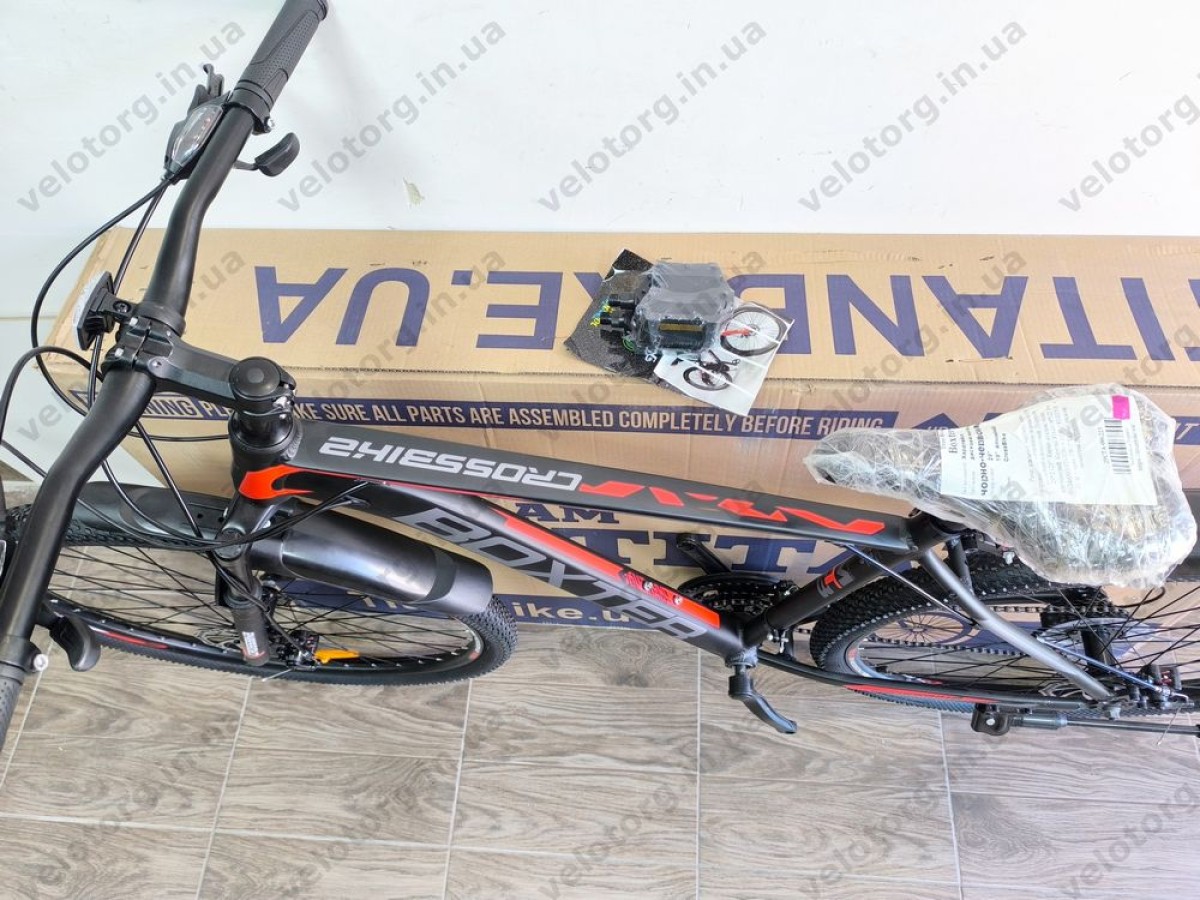 Купити велосипед Crossbike Boxter 29″ рама 19″ black-red – гірський MTB— надійний гірський велосипед для активних поїздок