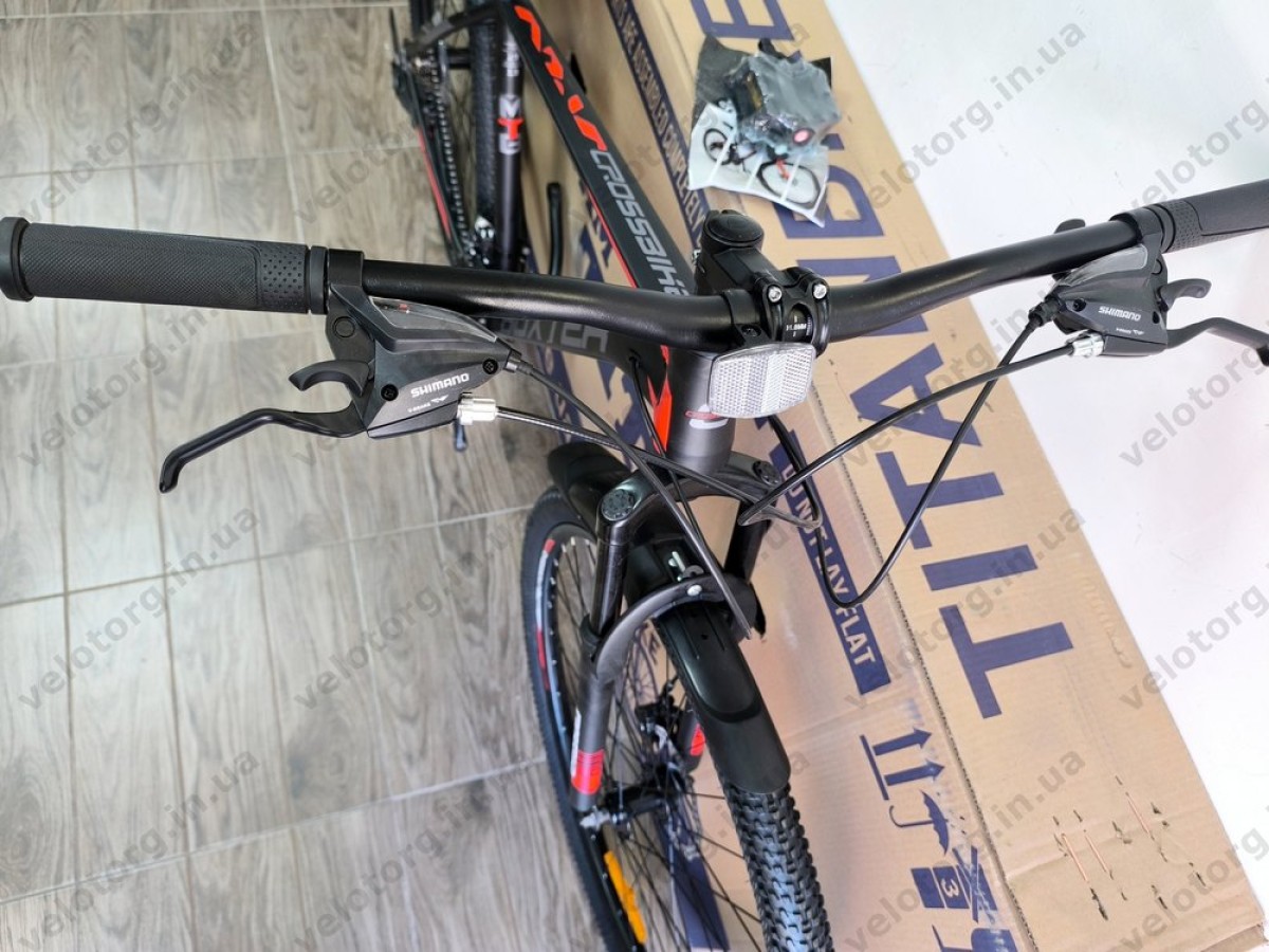 Купити велосипед Crossbike Boxter 29″ рама 19″ black-red – гірський MTB— надійний гірський велосипед для активних поїздок