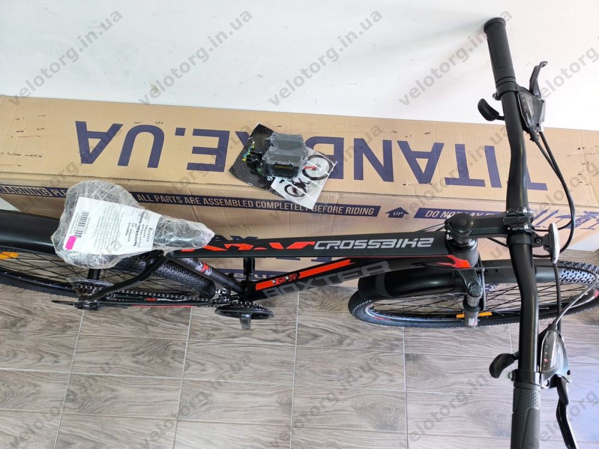 Купити велосипед Crossbike Boxter 29″ рама 19″ black-red – гірський MTB— надійний гірський велосипед для активних поїздок