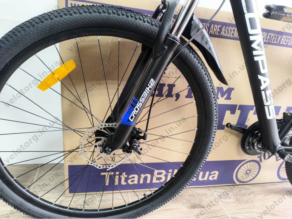 Велосипед Crossbike 29″ Compass рама 20″ black-blue