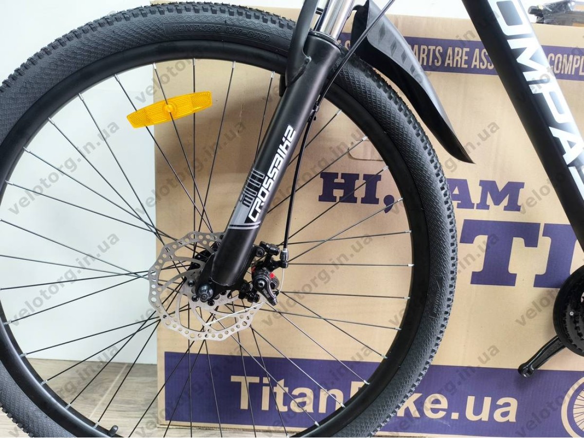 Велосипед Crossbike 29″ Compass рама 20″ black-gray