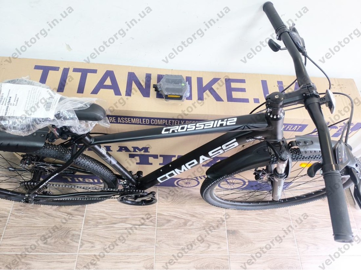 Велосипед Crossbike 29″ Compass рама 20″ black-gray
