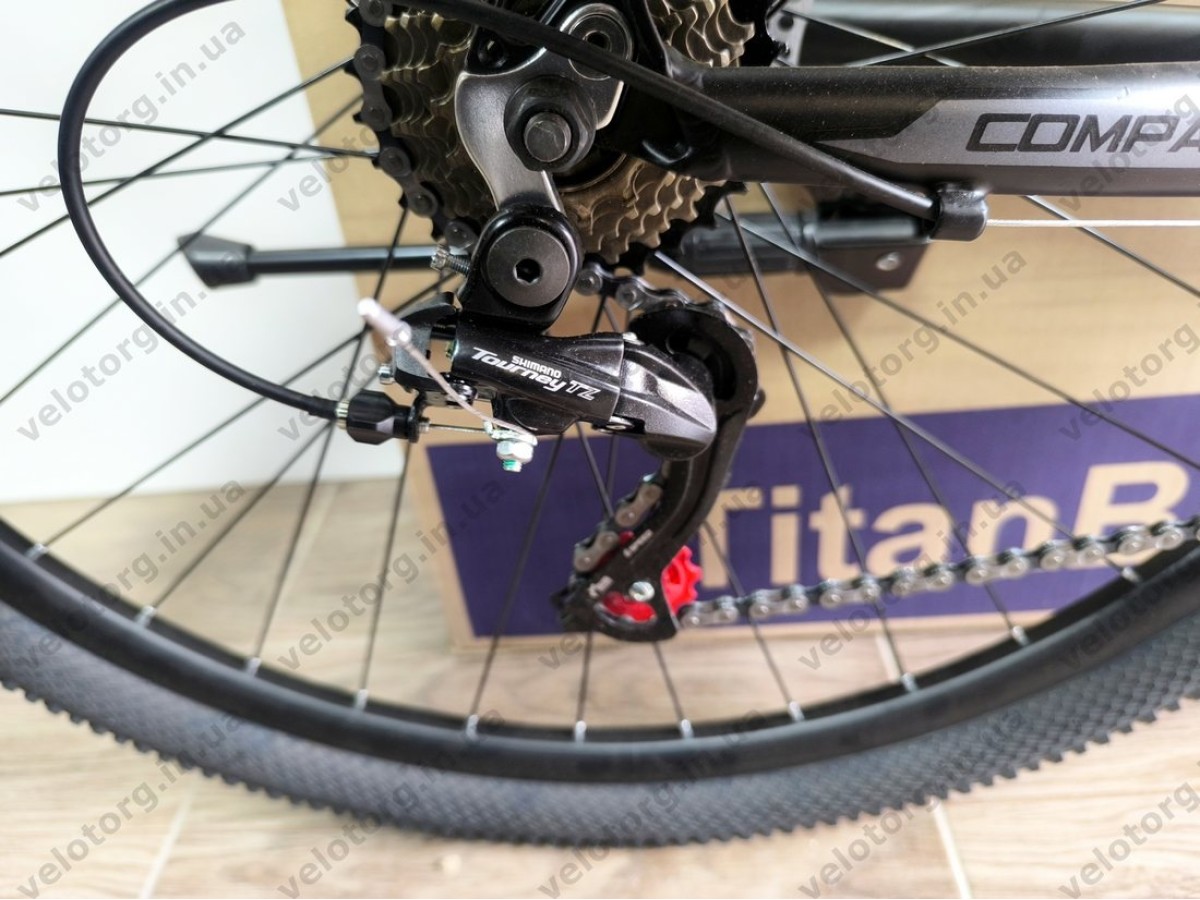 Велосипед Crossbike 29″ Compass рама 20″ black-gray