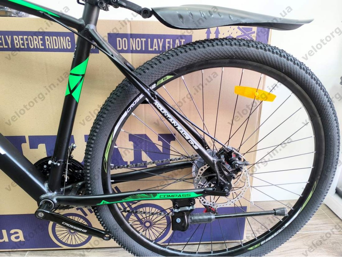 Велосипед Crossbike 29″ Compass рама 20″ black-green