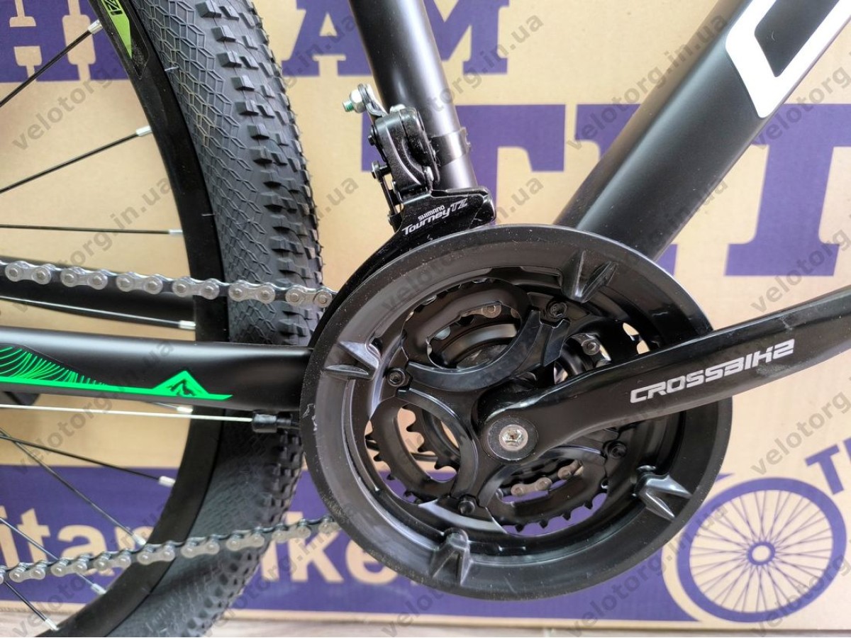 Велосипед Crossbike 29″ Compass рама 20″ black-green