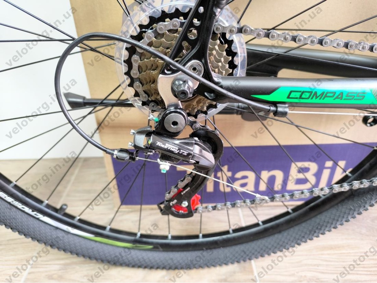 Велосипед Crossbike 29″ Compass рама 20″ black-green