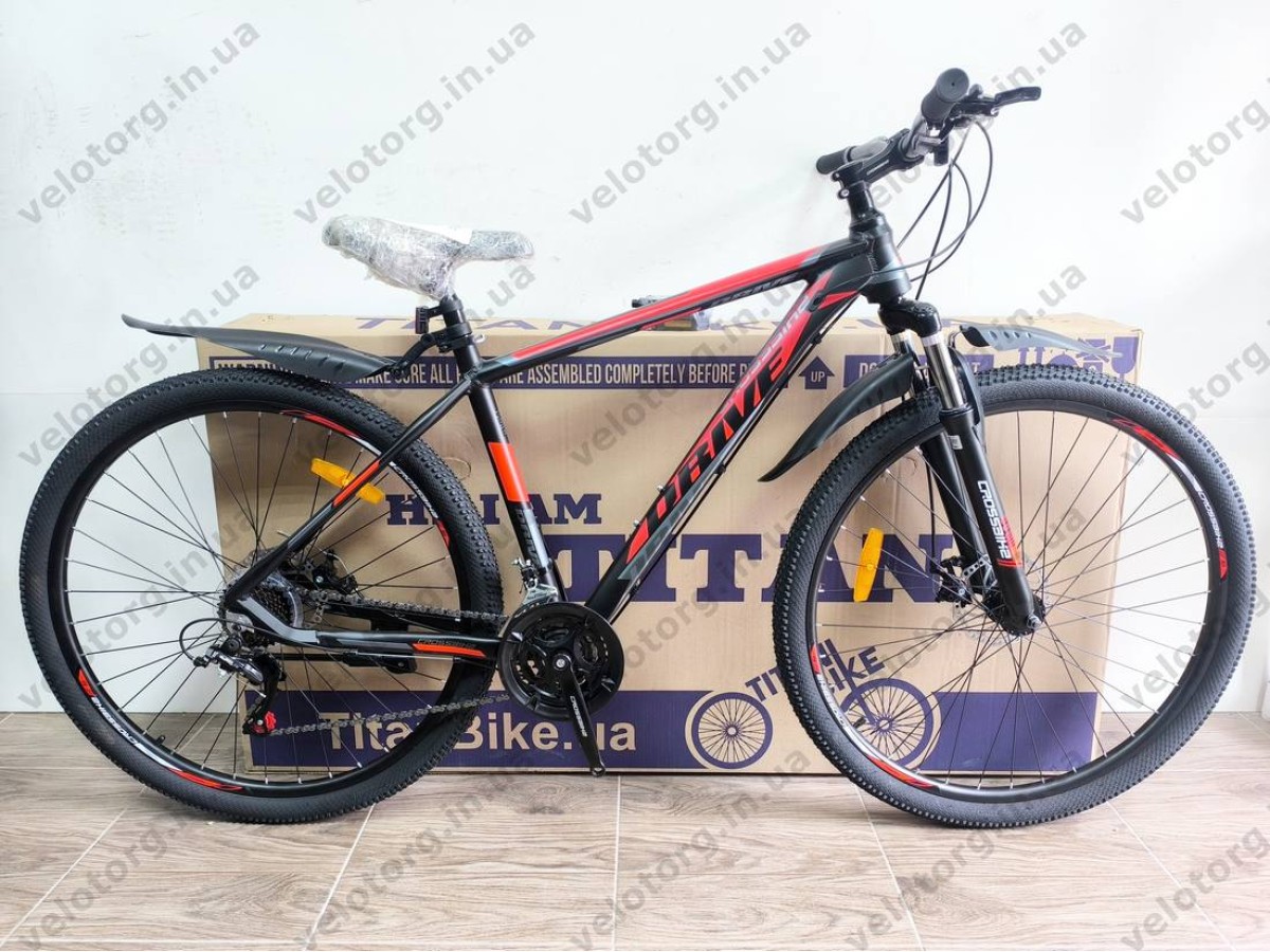 Велосипед Crossbike 29″ Drive 2026 рама 19″ black-red