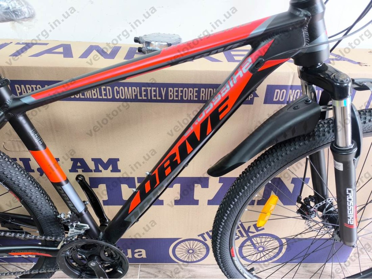 Велосипед Crossbike 29″ Drive 2026 рама 19″ black-red