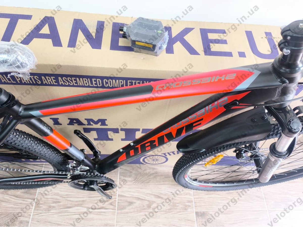 Велосипед Crossbike 29″ Drive 2026 рама 19″ black-red