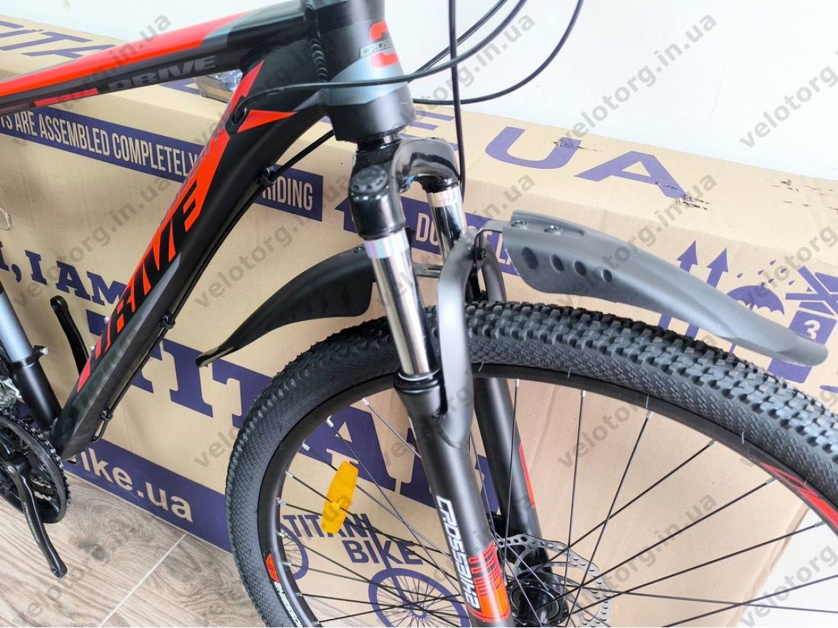 Велосипед Crossbike 29″ Drive 2026 рама 19″ black-red