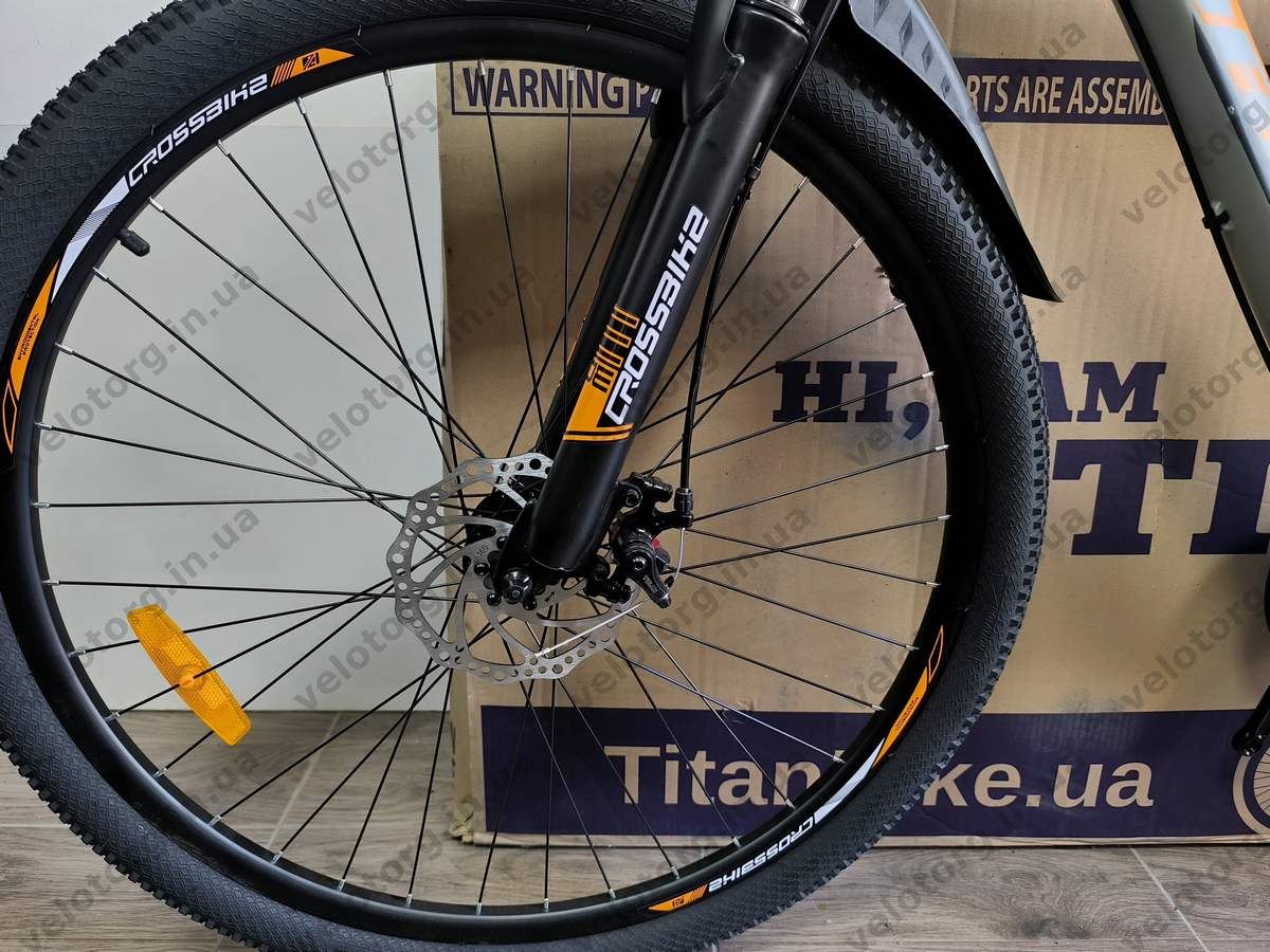 Велосипед Crossbike 29″ Drive 2026 рама 19″ grey-orange