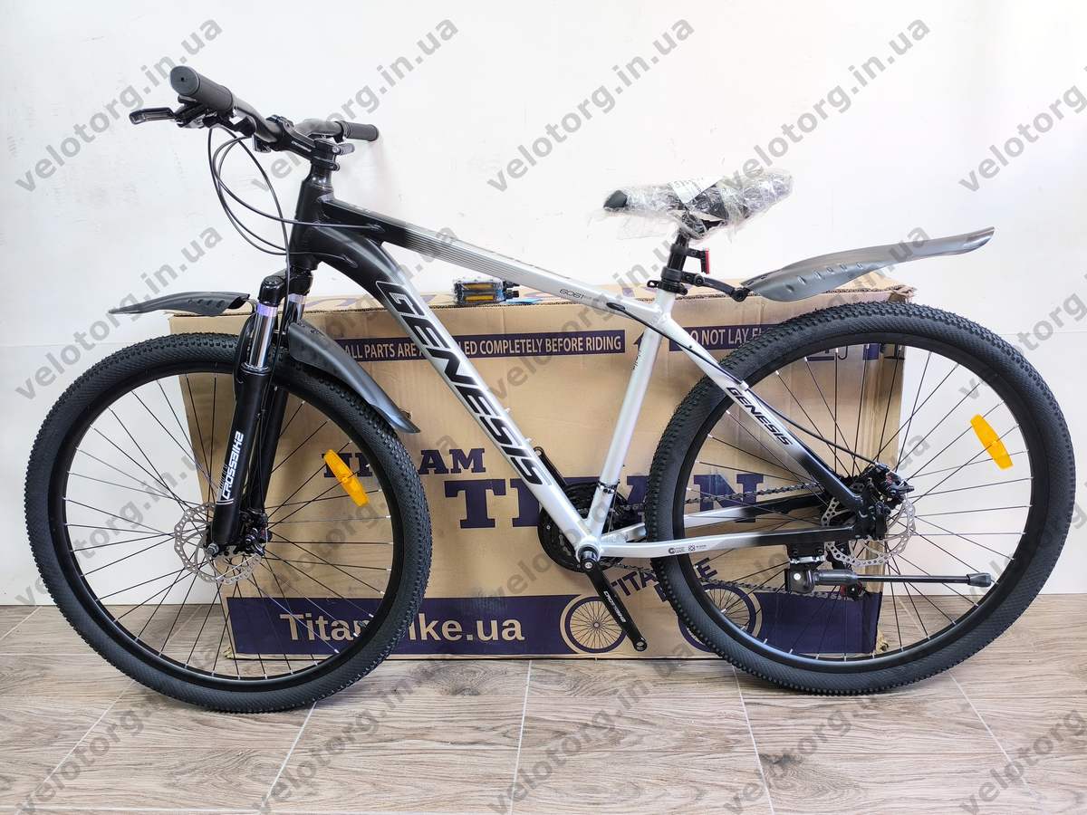 Велосипед CrossBike 29" Genesis рама 19" black-grey 2026