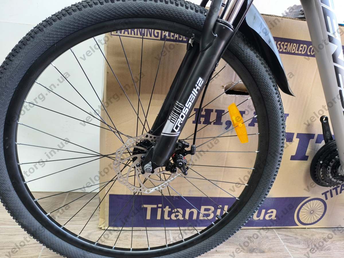Велосипед CrossBike 29" Genesis рама 19" black-grey 2026