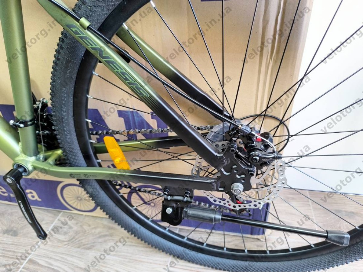 Велосипед CrossBike 29" Genesis рама 19" Black-Green 2026