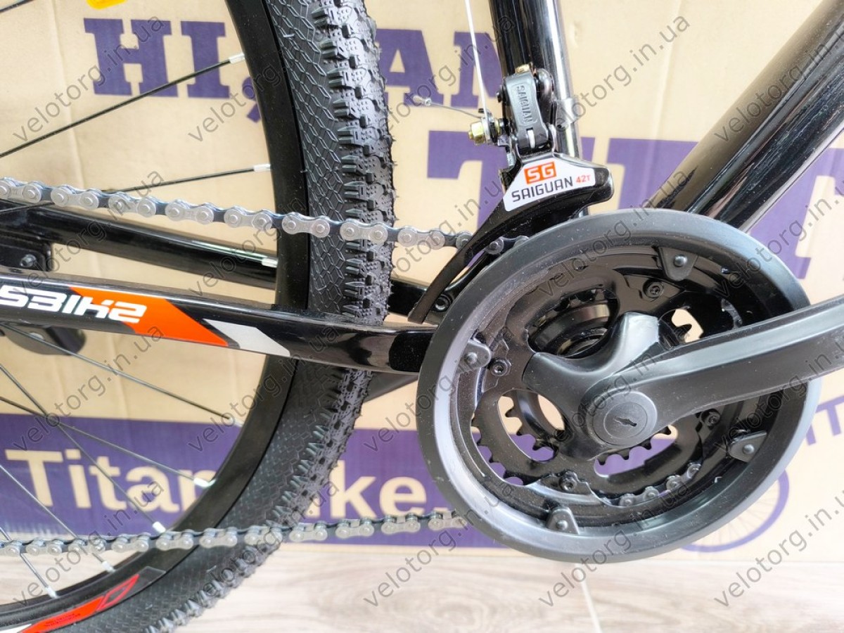 Купити велосипед CrossBike Lion 29" 2025 — рама 19", чорно-червоний