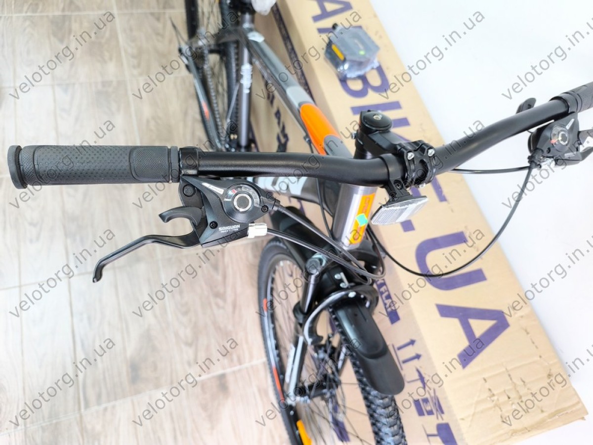 Купити велосипед CrossBike Lion 29" 2025 — рама 19", сіро-помаранчевий