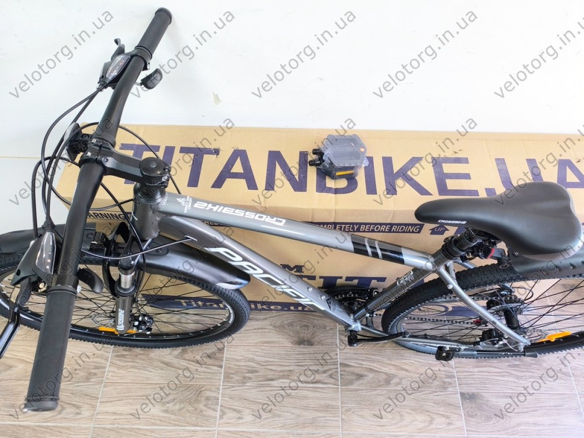 Велосипед Crossbike 29" Pacific 2025 grey рама 19 — сучасний гірський велосипед 